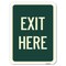 Signmission Exit Here Heavy-Gauge Aluminum Rust Proof Parking Sign, 18" H, 24" L, A-1824-24503 A-1824-24503 - alternate 1